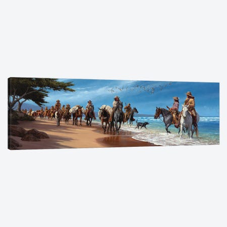 They Touched The Pacific Canvas Print #JVL84} by Joe Velazquez Canvas Art