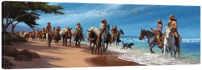 They Touched The Pacific Canvas Art Print - Joe Velazquez