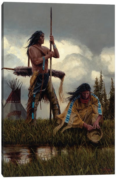 Together Canvas Art Print - Native American Décor
