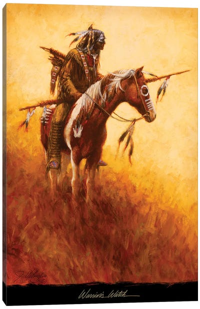 Warrior's Watch Canvas Art Print - Farm Animal Art