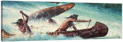 Wildwater Race Canvas Art Print - North American Culture