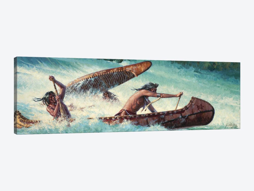 Wildwater Race by Joe Velazquez 1-piece Art Print