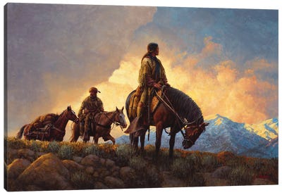 Approach Of A New Season Canvas Art Print - Indigenous & Native American Culture