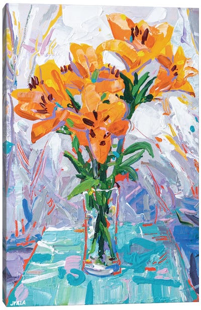 Tiger Lilies II Canvas Art Print - Joseph Villanueva