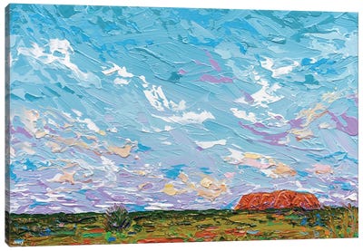 Uluru IV Canvas Art Print - Gestural Skies
