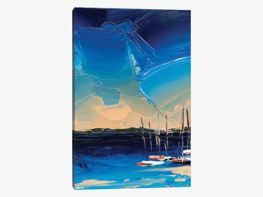 Boats At Bay by Joseph Villanueva 1-piece Canvas Art