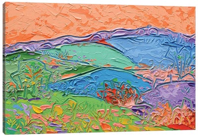 Colour Fields Landscape Canvas Art Print - Joseph Villanueva