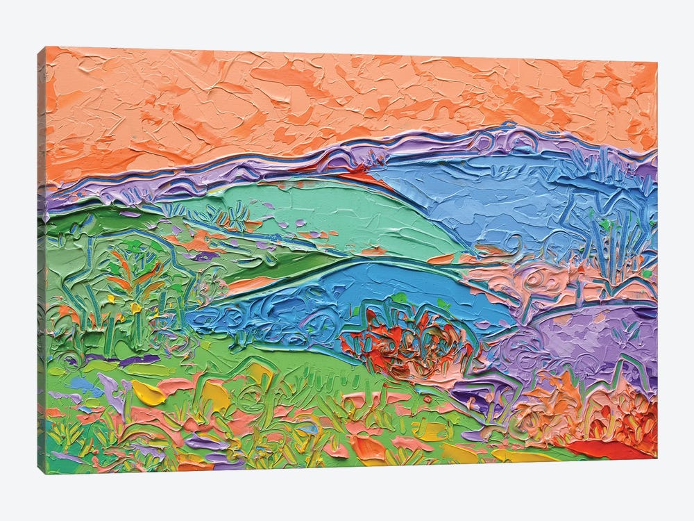 Colour Fields Landscape by Joseph Villanueva 1-piece Canvas Art Print