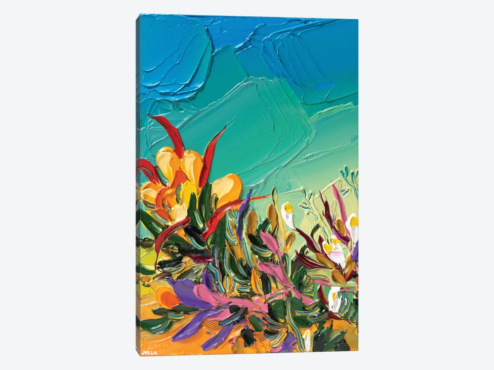 Floral Fantasy II by Joseph Villanueva 1-piece Canvas Art Print
