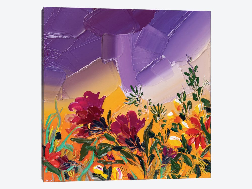Floral Fantasy III by Joseph Villanueva 1-piece Canvas Wall Art