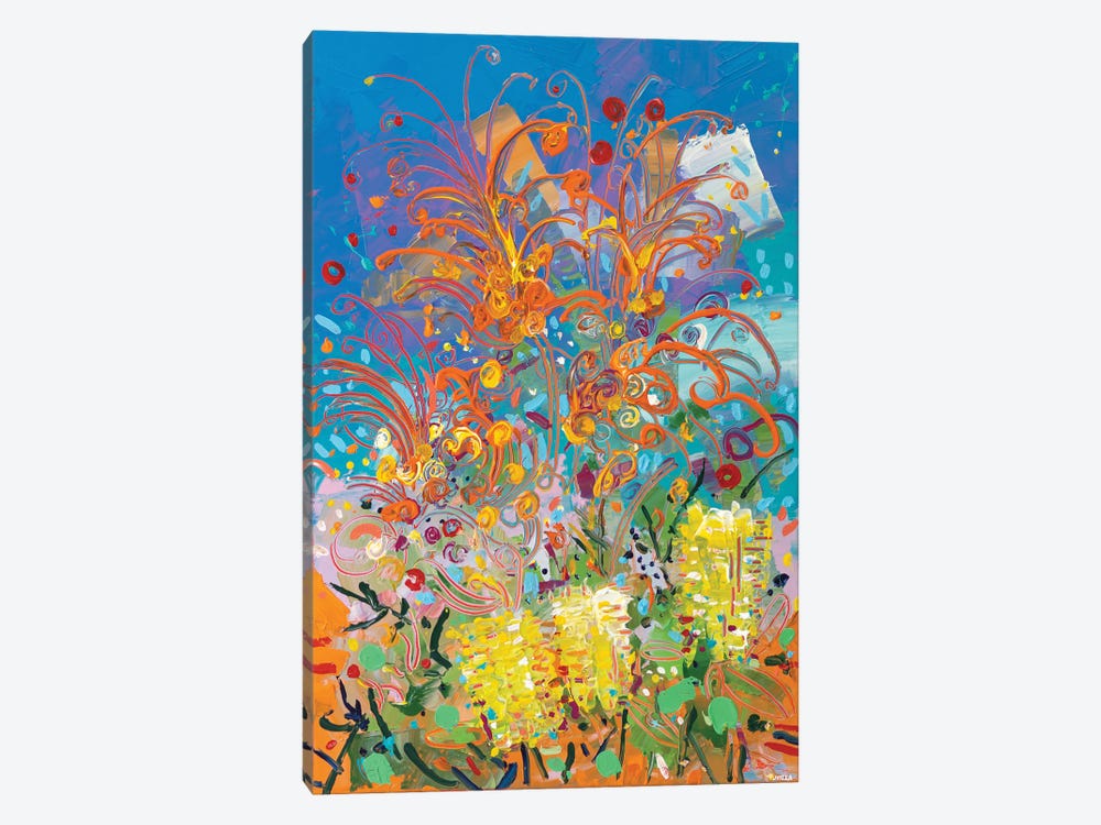 Floral Fest by Joseph Villanueva 1-piece Canvas Wall Art