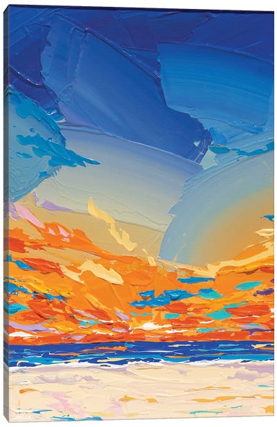 Iridescent Sky II Canvas Art Print - Gestural Skies