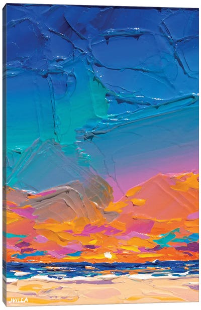 Iridescent Sky IV Canvas Art Print - Lake & Ocean Sunrise & Sunset Art