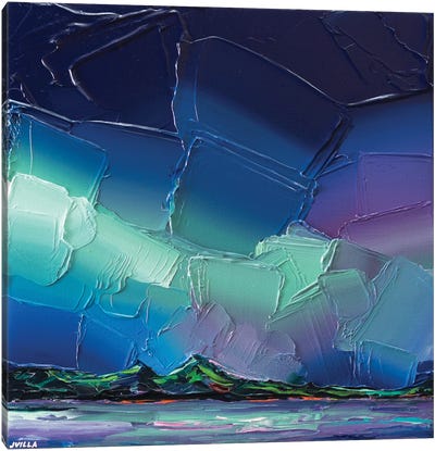 Iridescent Sky XXIX Canvas Art Print - Aurora Borealis Art