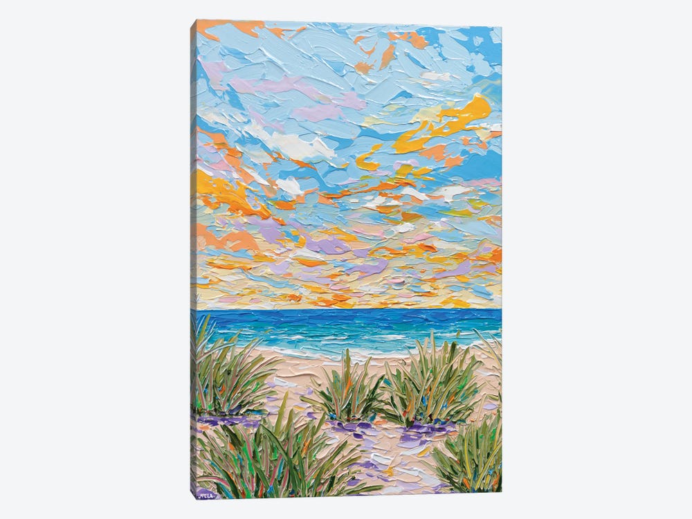 Beach Path V by Joseph Villanueva 1-piece Canvas Art Print
