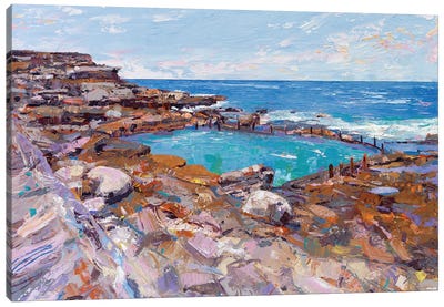 Mahon Rock Pool II Canvas Art Print - New South Wales Art
