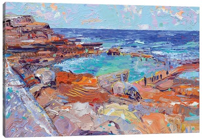 Mahon Rock Pool Canvas Art Print - New South Wales Art