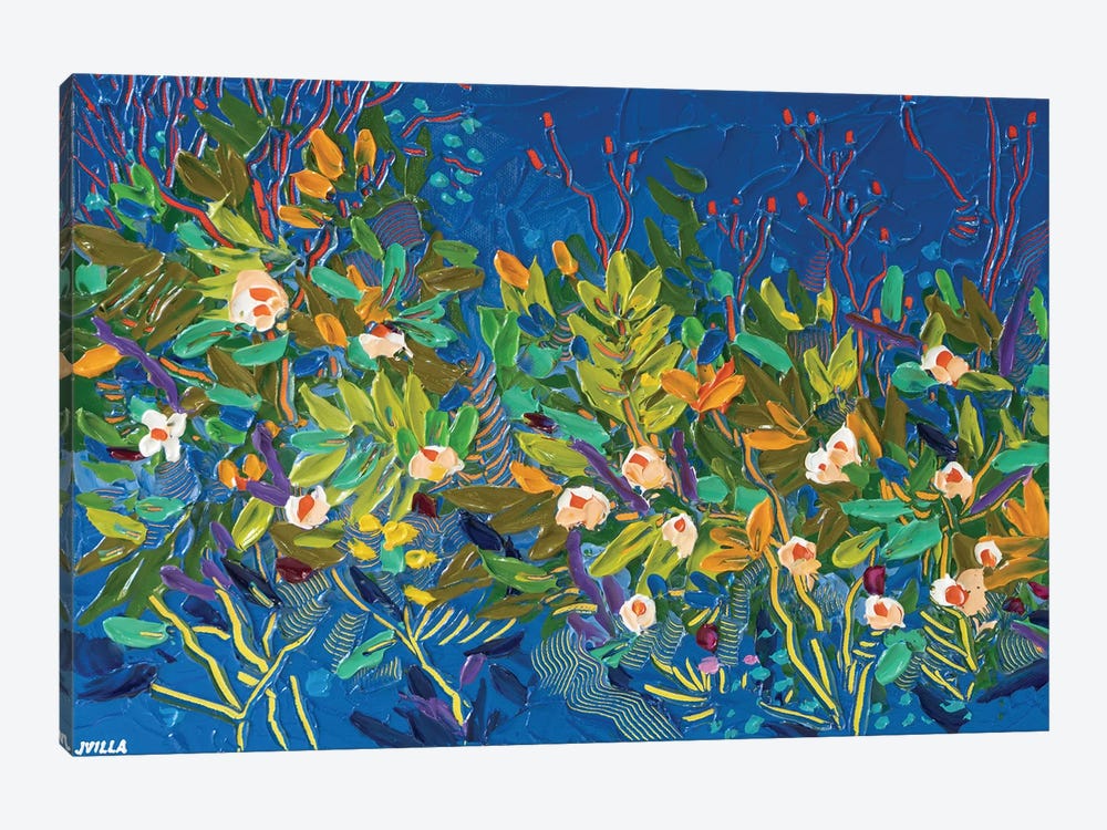 Midnight Garden II by Joseph Villanueva 1-piece Canvas Wall Art