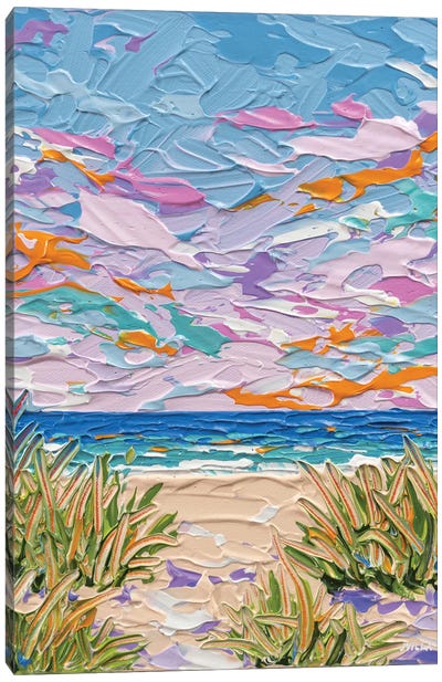 Beach Path IX Canvas Art Print - Gestural Skies
