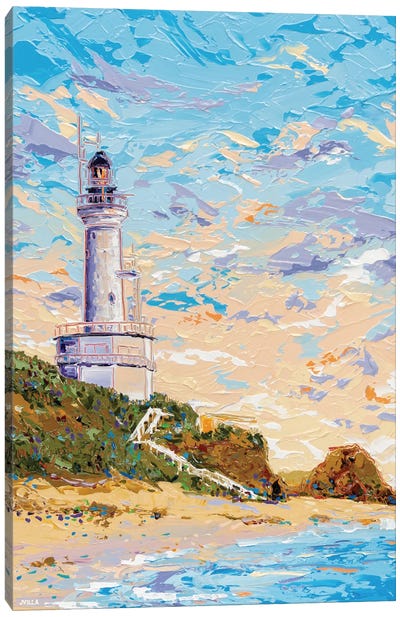 Point Lonsdale Lighthouse IV Canvas Art Print - Contemporary Coastal