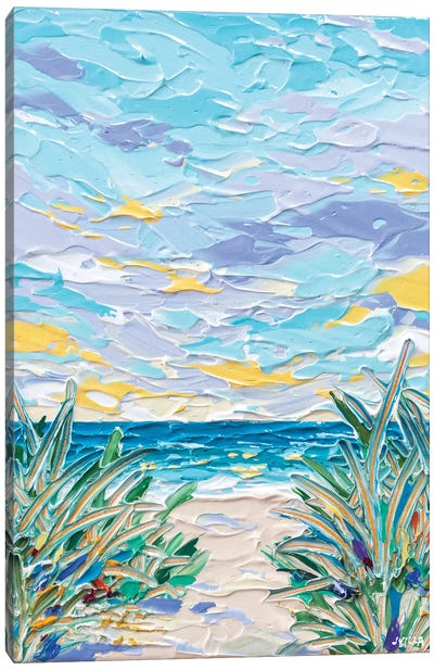 Beach Path XII Canvas Art Print - Landscapes in Bloom