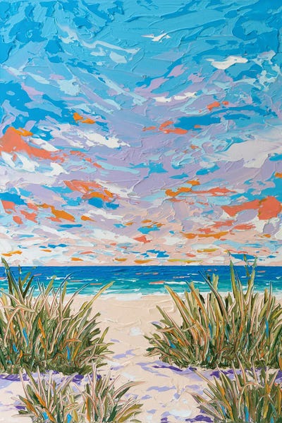 Beach Path XIII by Joseph Villanueva framed canvas print