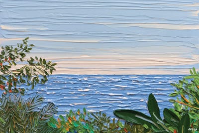 Sea View X by Joseph Villanueva framed canvas print