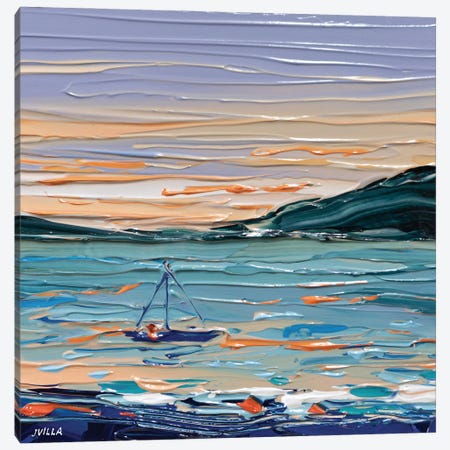 Sunset Sail II Canvas Print #JVN89} by Joseph Villanueva Art Print
