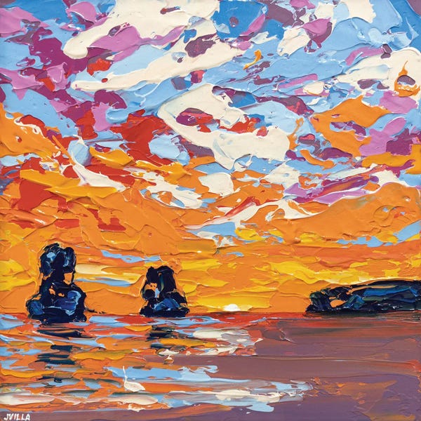 Joseph Villanueva: Sunset Sea II by Joseph Villanueva