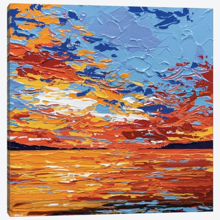 Sunset Sea III Canvas Print #JVN91} by Joseph Villanueva Canvas Art