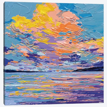 Sunset Sea IV Canvas Print #JVN92} by Joseph Villanueva Canvas Wall Art