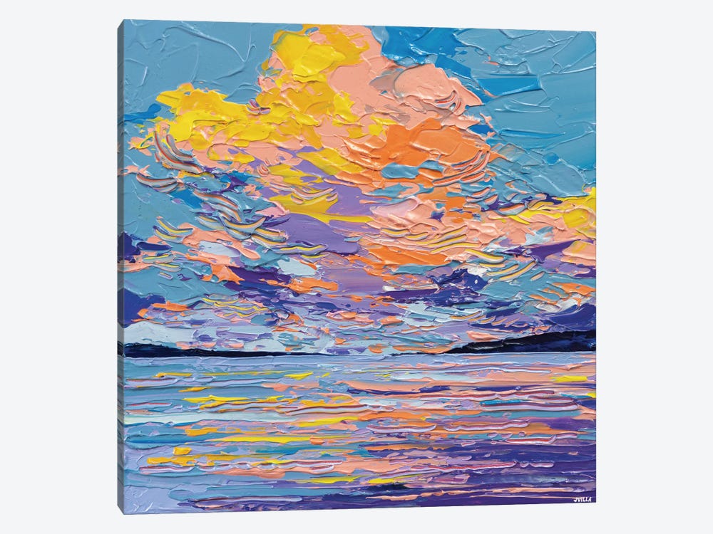 Sunset Sea IV by Joseph Villanueva 1-piece Canvas Print