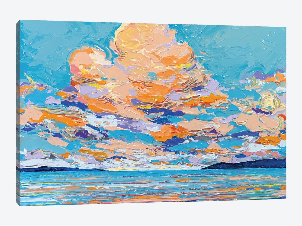 Sunset Sea V by Joseph Villanueva 1-piece Canvas Wall Art