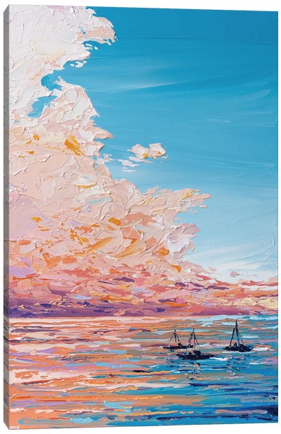 Sunset Sea VII Canvas Art Print - Joseph Villanueva