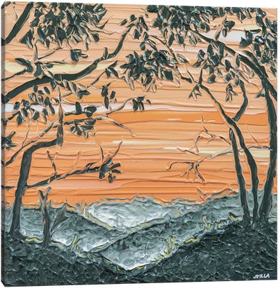 Sunset Silhouette III Canvas Art Print - Joseph Villanueva