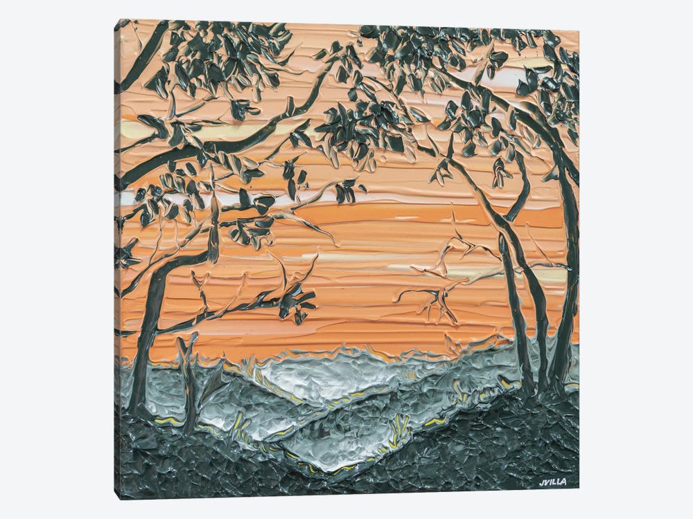 Sunset Silhouette III by Joseph Villanueva 1-piece Canvas Art