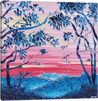 Sunset Silhouette V Canvas Art Print - Joseph Villanueva
