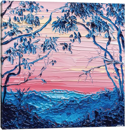 Sunset Silhouette Canvas Art Print - Joseph Villanueva