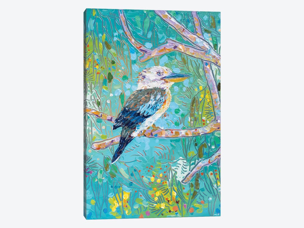 Blue-Winged Kookaburra by Joseph Villanueva 1-piece Canvas Art
