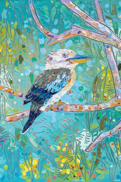 Joseph Villanueva: Blue-Winged Kookaburra by Joseph Villanueva