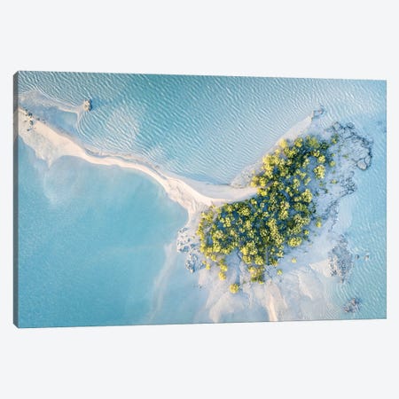 Mitchell River Sand Spit Abstract Aerial Canvas Print #JVO109} by James Vodicka Canvas Wall Art
