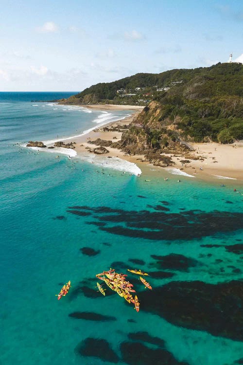 Ocean Kayaking Aerial Landscape