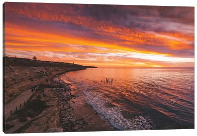 Port Wilunga Beach Sunset Canvas Art Print