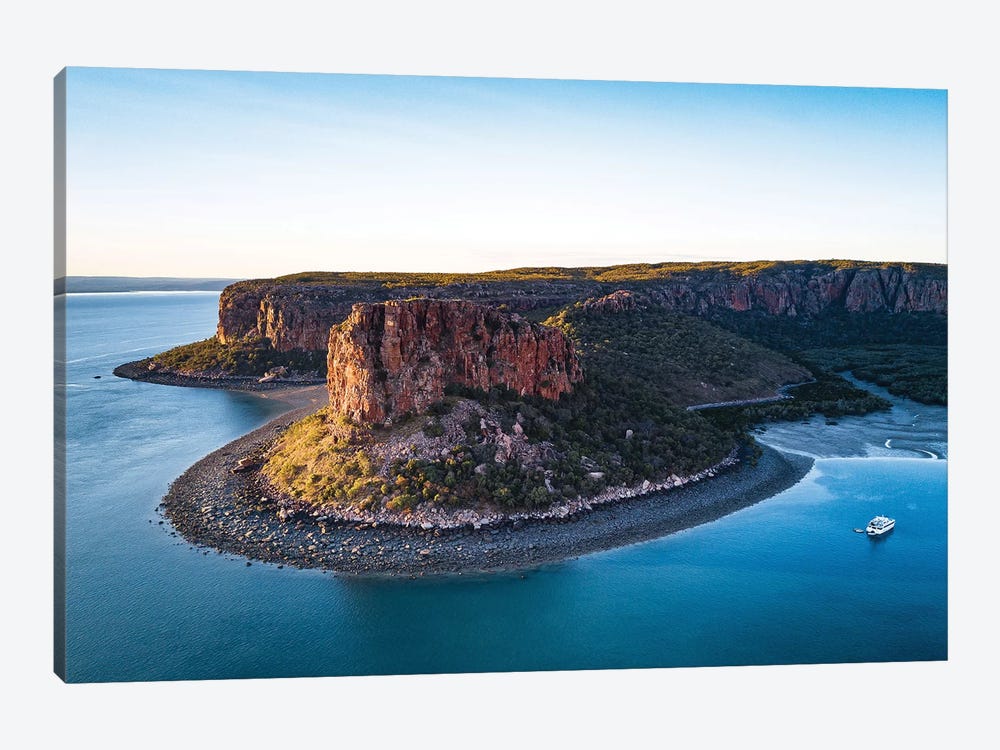 Raft Point Rock Headland Aerial by James Vodicka 1-piece Canvas Wall Art