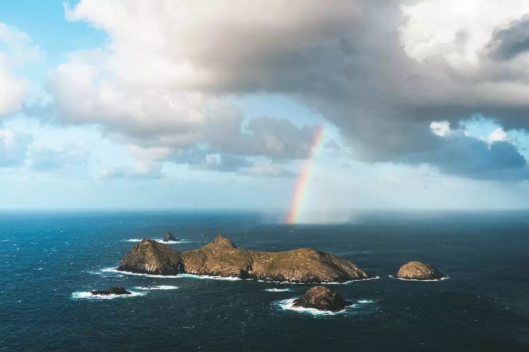 Ranbow Over Islands Aerial