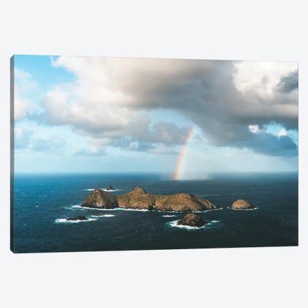 Ranbow Over Islands Aerial Canvas Print #JVO142} by James Vodicka Canvas Wall Art
