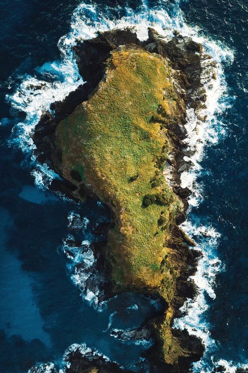 Rocky Island Coastal Aerial by James Vodicka wall art