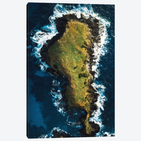 Rocky Island Coastal Aerial Canvas Print #JVO146} by James Vodicka Canvas Print