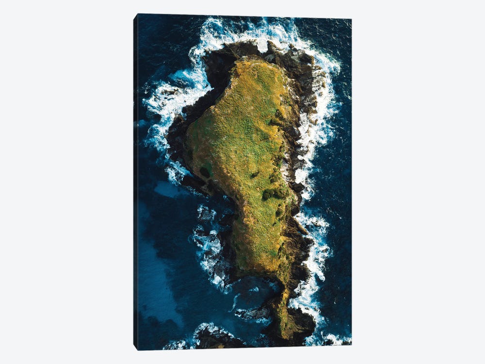 Rocky Island Coastal Aerial by James Vodicka 1-piece Art Print