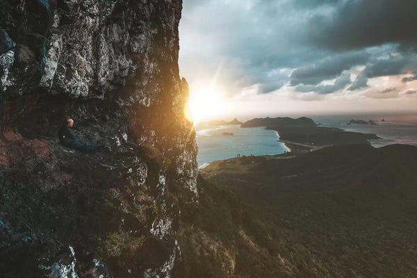James Vodicka: Rocky Island Lookout at Sunset by James Vodicka